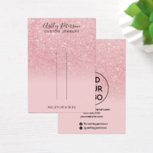 Écran de bijoux en parties scintillant rose chic
