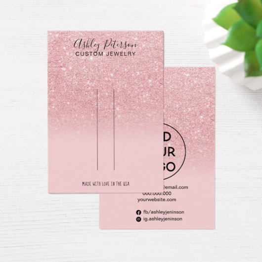 Écran de bijoux en parties scintillant rose chic (Bureau)