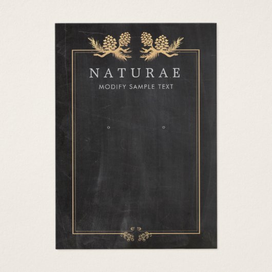 Écran de bijoux Rustique Vintage Pine Cônes (Devant)