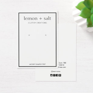 Écran de bijoux simple blanc moderne