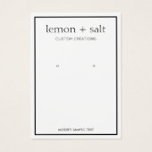 Écran de bijoux simple blanc moderne (Devant)