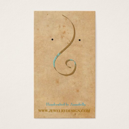 Écran de bijoux vintage rétro (Devant)