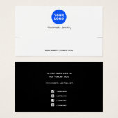 Écran de bracelet blanc de logo personnalisé (Devant & derrière)