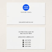 Écran de bracelet blanc de logo personnalisé (Devant & derrière)