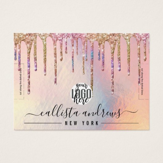 Écran de bracelet de Parties scintillant holograph (Devant)