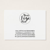 Écran de bracelet en noir blanc à la bordure noire (Dos)