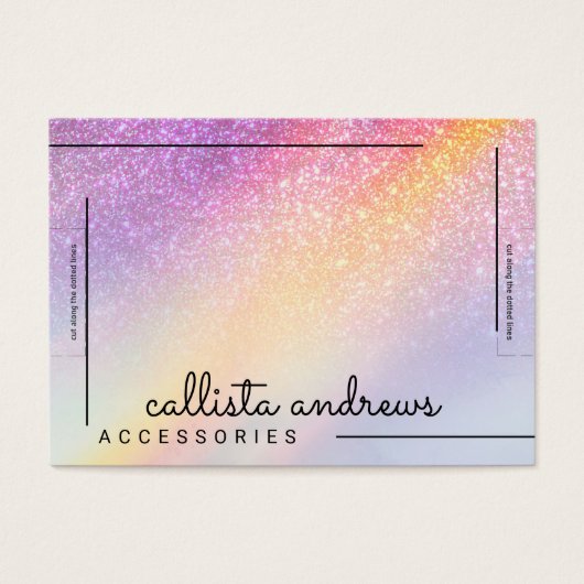 Écran de bracelet Rainbow Holographic Parties scin (Devant)