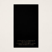 Écran de collier céleste lune or noir oreille (Dos)