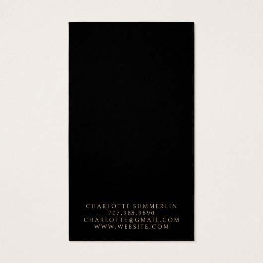 Écran de collier céleste lune or noir oreille (Dos)