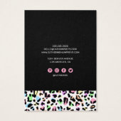 Écran de collier de bijoux Empreinte de léopard Pa (Dos)