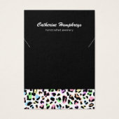 Écran de collier de bijoux Empreinte de léopard Pa (Devant)