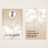 Écran de collier de logo Ombre en marbre Parties s (Devant & derrière)