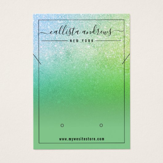 Écran de collier de Parties scintillant verte de s (Devant)