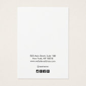 Écran de collier de script noir blanc simple (Dos)