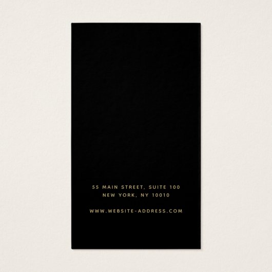 Ecran de collier d'oreille moderne noir (Dos)