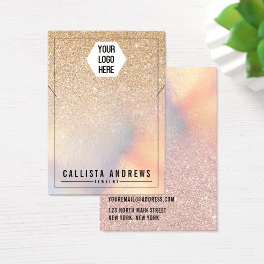 Écran de collier logo Iridescente Parties scintill (Bureau)