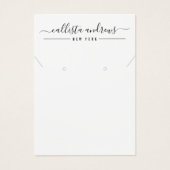 Écran de collier noir blanc simple (Devant)