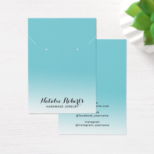 Écran de collier Pastel Turquoise Bijoux (Bureau)