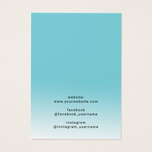 Écran de collier Pastel Turquoise Bijoux (Dos)