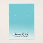 Écran de collier Pastel Turquoise Bijoux (Devant)