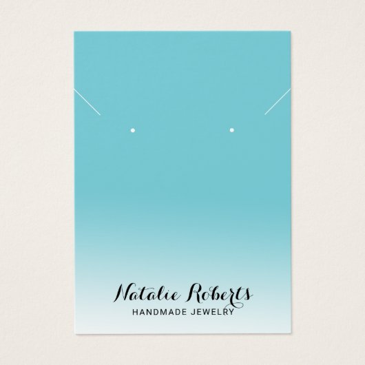 Écran de collier Pastel Turquoise Bijoux (Devant)