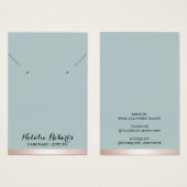 Écran de collier rose Gold Border Jewelry (Devant & derrière)