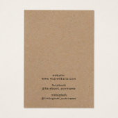 Écran de collier Rustique Kraft (Dos)