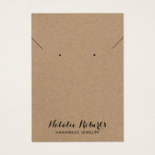 Écran de collier Rustique Kraft (Devant)