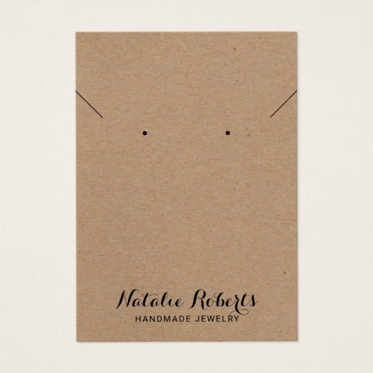 Écran de collier Rustique Kraft (Devant)