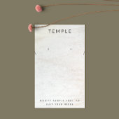 Écran de collier simple en bois blanc