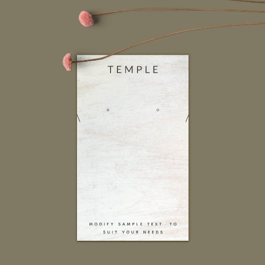 Écran de collier simple en bois blanc