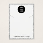 Écran de collier simple Logo d'entreprise Argent (Devant)