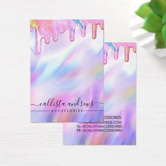 Écran de collier Unicorn Holographic Parties scint (Bureau)