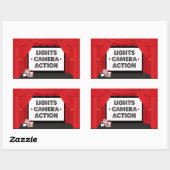 Écran de film et rideau autocollants de fête d'ann (Feuille)