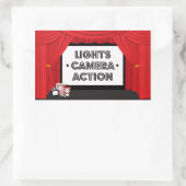 Écran de film et rideau autocollants de fête d'ann (Sac)