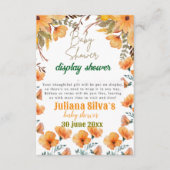 écran de fleurs sauvages bébé doucheEnfermé carte (Devant)