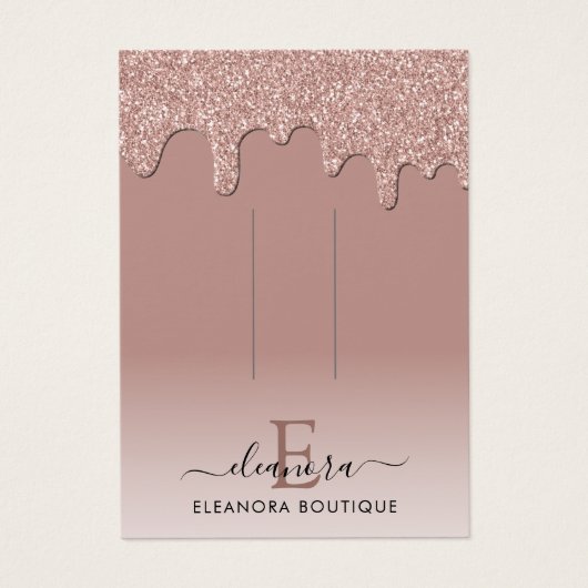 Écran de marque rose Monogramme Or Clip à cheveux (Devant)