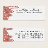 Écran de Parties scintillant rose Gold Chunky (Devant & derrière)