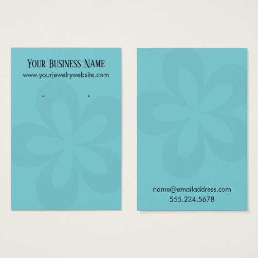 Écran de support de 1 oreille Turquoise Graphique (Devant & derrière)