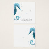 Écran d'écoute | Cute Blue Sea Horse (Devant & derrière)