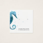 Écran d'écoute | Cute Blue Sea Horse (Devant)