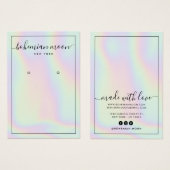 Écran d'écoute de script holographique moderne (Devant & derrière)