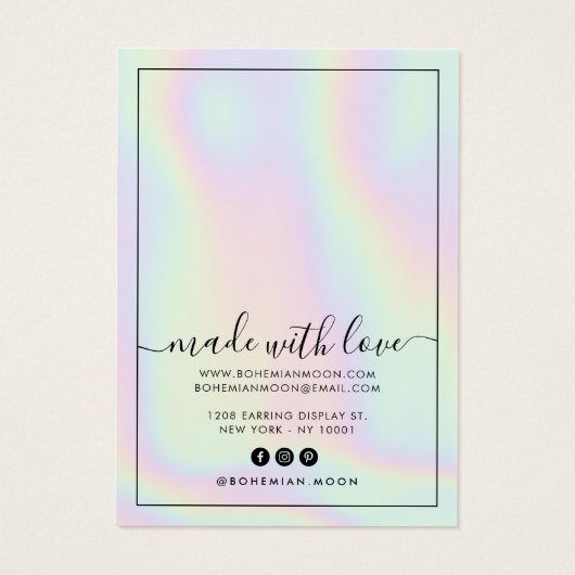 Écran d'écoute de script holographique moderne (Dos)