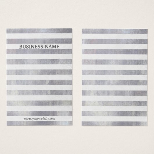 Écran d'oreille à bandes d'argent moderne (Devant & derrière)