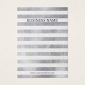 Écran d'oreille à bandes d'argent moderne (Devant)