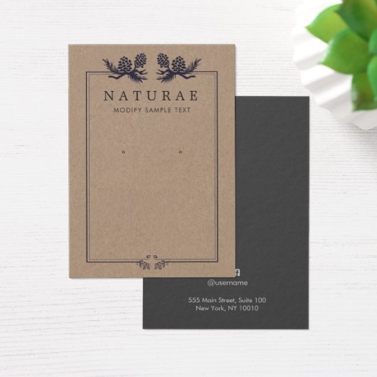 Écran d'oreille à cônes de pin rustique (Bureau)