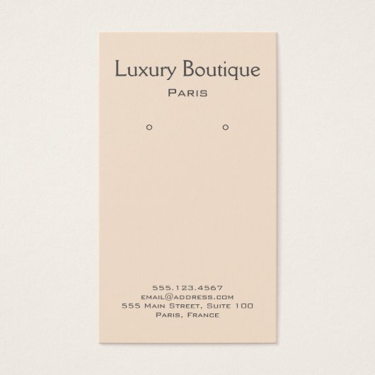 Écran d'oreille à la crème minimale simple (Devant)