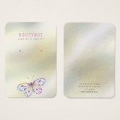 Écran d'oreille à l'aquarelle Pearl Butterfly (Devant & derrière)