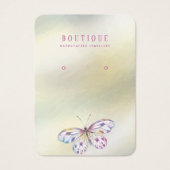 Écran d'oreille à l'aquarelle Pearl Butterfly (Devant)