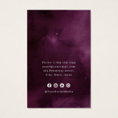 Écran d'oreille à logo personnalisé rose pourpre (Dos)